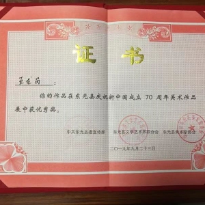 新中国成立70周年作品优秀奖